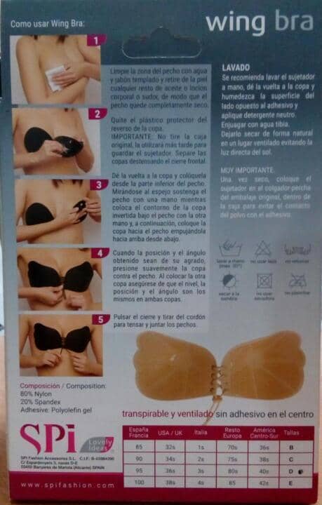 sujetador sin tirantes