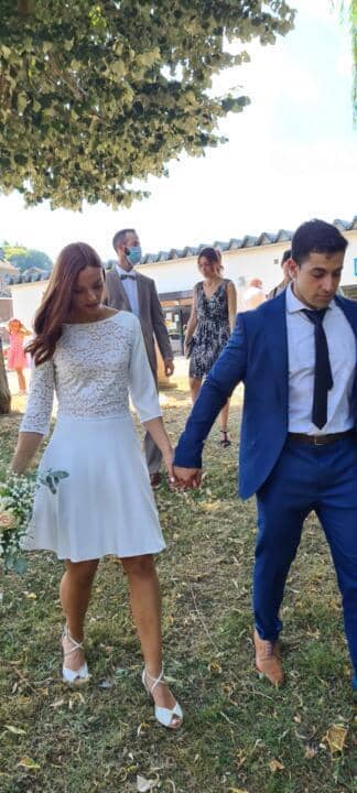 vestido de novia corto