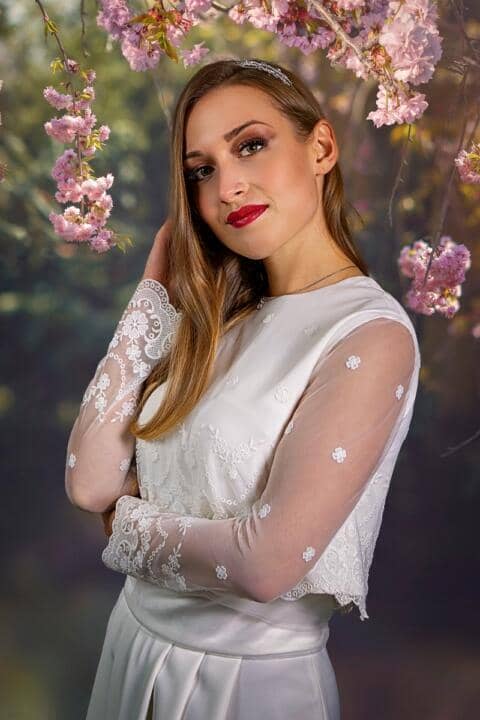 Vestido de novia de invierno