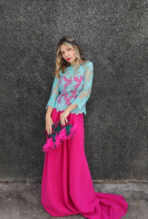 Vestido de madrina a medida Madrid Vestido elegante para madrina a medida en Madrid